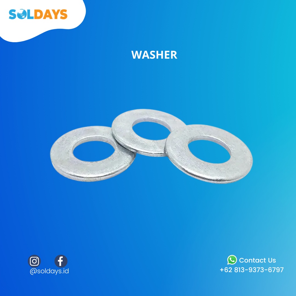 SOLDAYS Ring Plat Galvanis / Ring Plat / Washer Plate