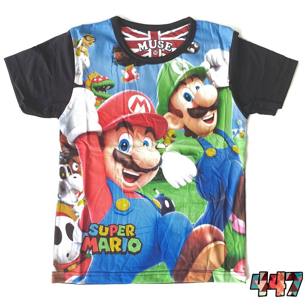 Kaos Anak Laki Furo Super Mario