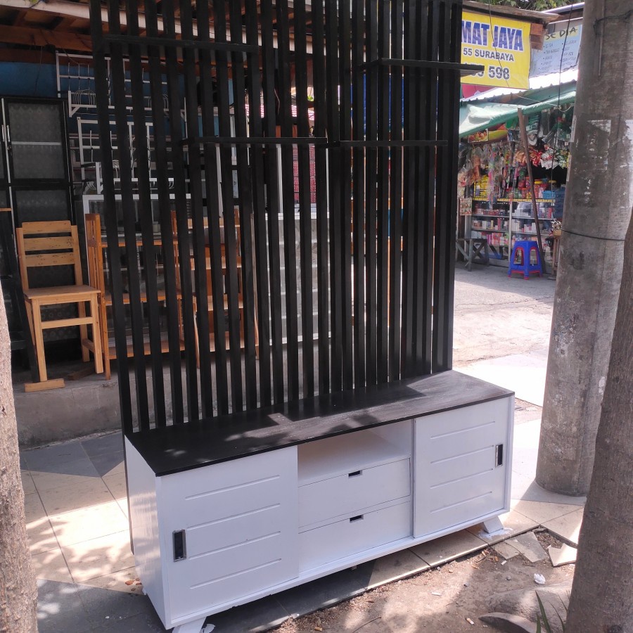 bupet tv minimalis kayu