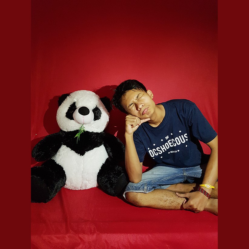 Boneka Panda Jumbo Duduk Beruang Bambu Lucu Ukuran Bigsize