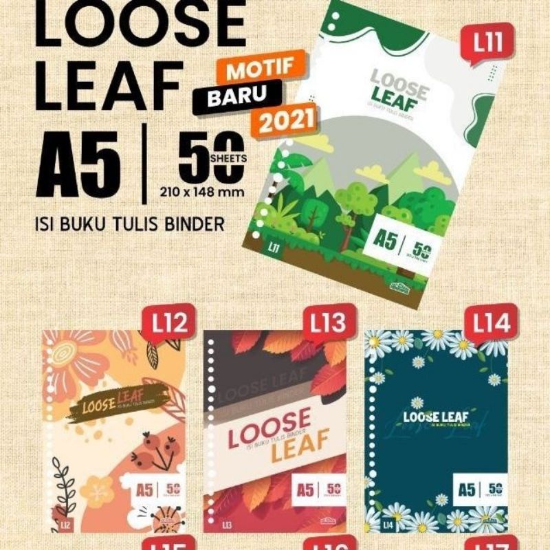 Loose Leaf 50 Lembar Full Colour