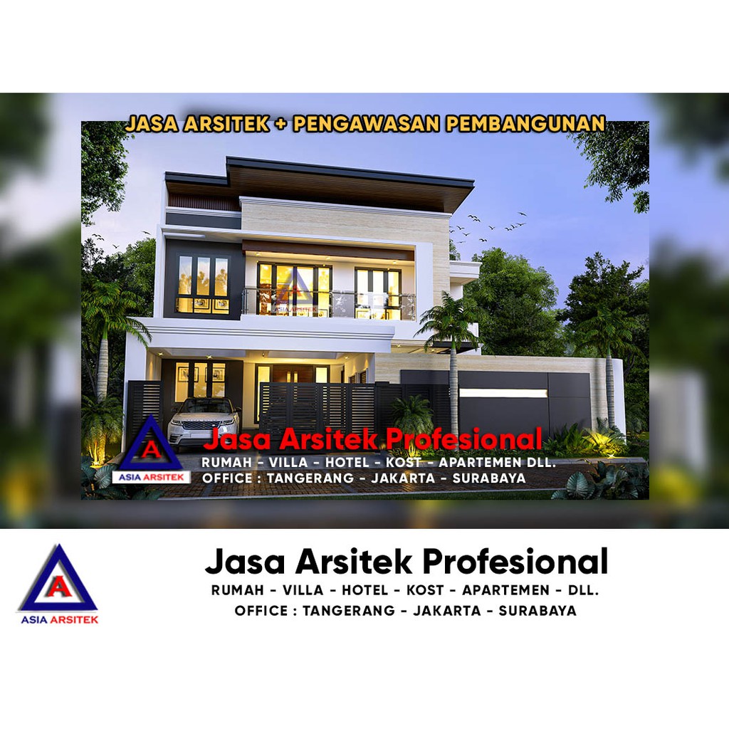 Jual Jasa Arsitek Desain Rumah Tinggal Minimalis 2 Lantai Tanah Sereal Kota Bogor Indonesia Shopee Indonesia