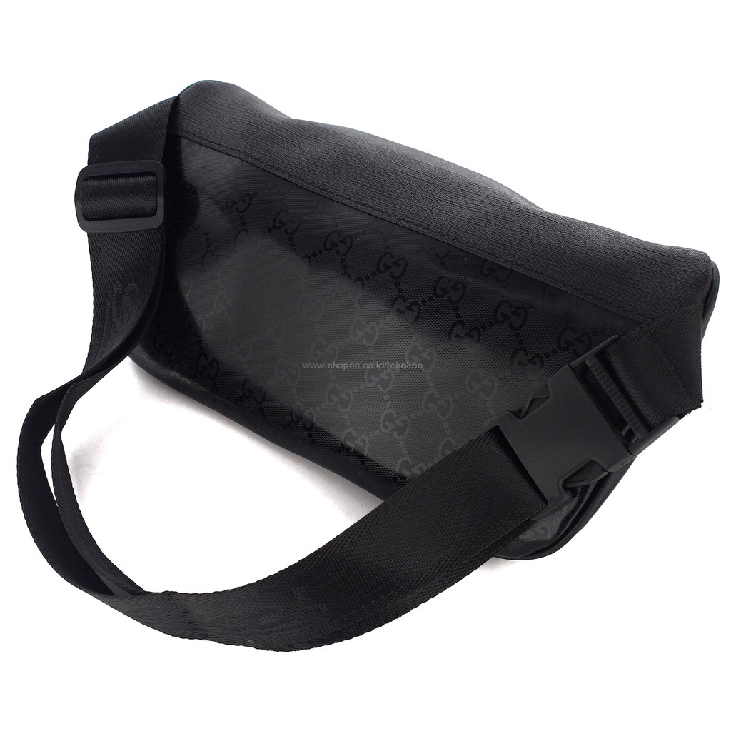 TOKOKOE -  Tas Pinggang Waist Bag Import Tas Pria Premium - GC WB17 Black