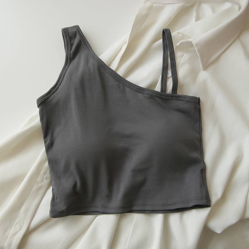 Lovefashion - Atasan Bra Crop Top Dengan Busa Pakaian Wanita Dalaman Cewek Korea Tank Top Dengan Cup Bra56