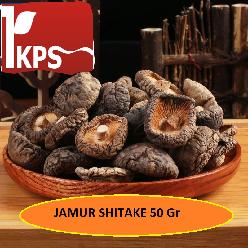 JAMUR SHITAKE KERING MEREK IKPS 50 Gr / JAMUR SHITAKE HIOKU XIANGKU 50