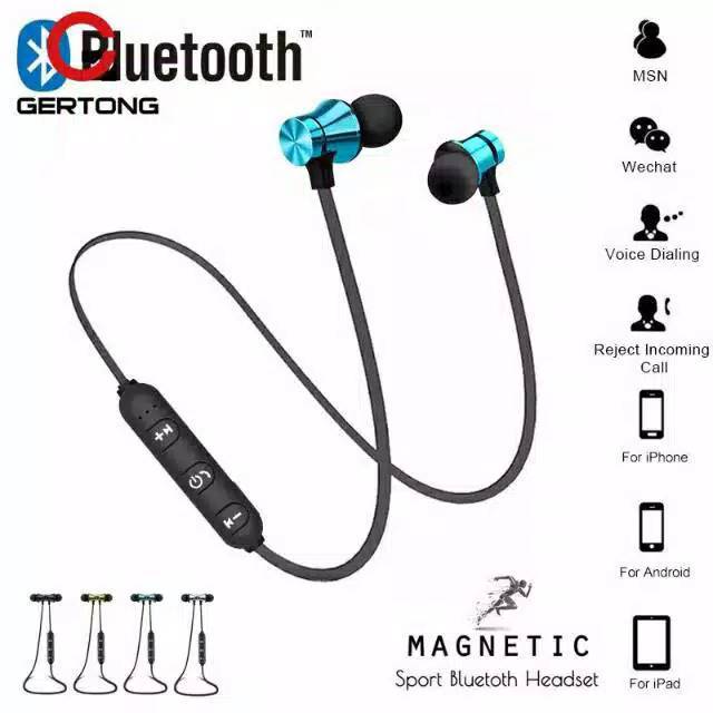Earphone headset bluetooth super mega bass