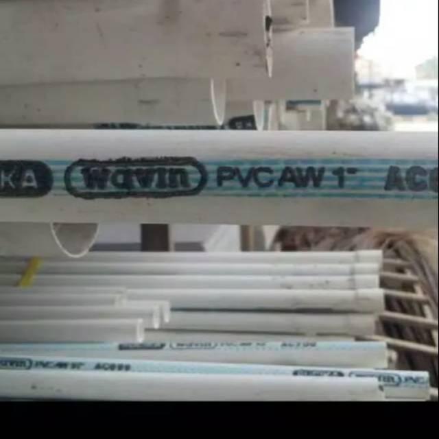 Pipa PVC wavin ukuran  1" AW dijual per 1 meter