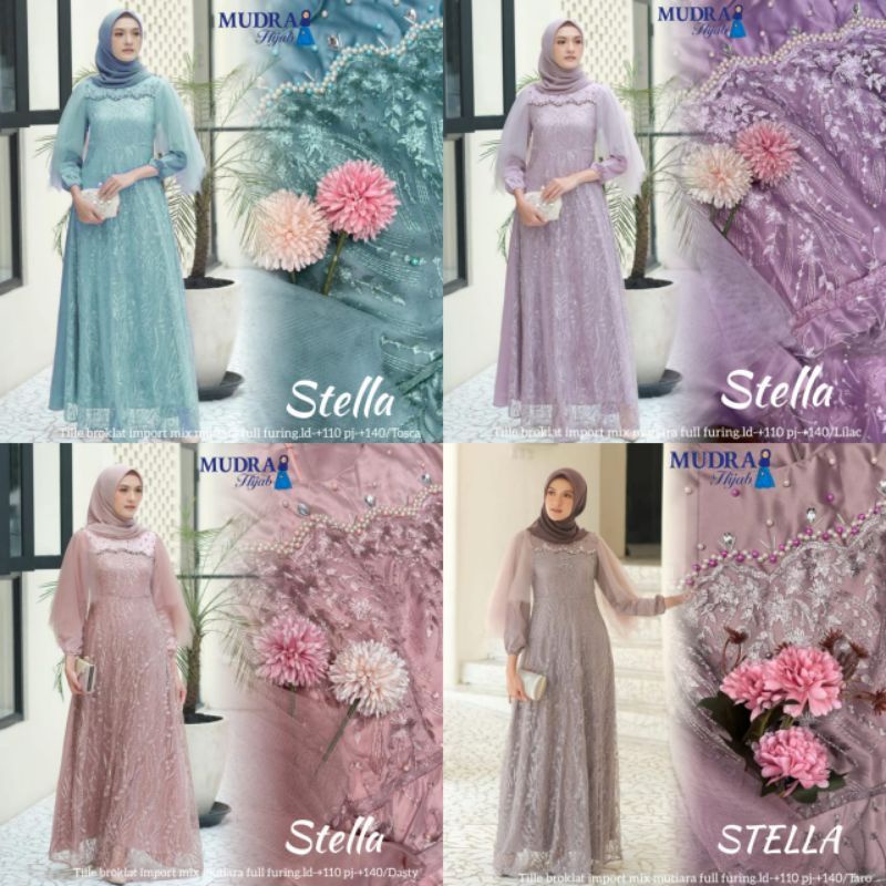 Luna Dress Brukat Tile Stela Maxy Stella Dress Brukat Kombinasi Tile Gamis Kondangan Brukat Wisuda Luna Maxy Jumbo xxl ld 120cm Gamis Broklat Mewah Gaun Pesta Modern Gamis Lebaran Terbaru Gamis Muslimah Cantik Outfit Bridesmaid Gaun Tunangan