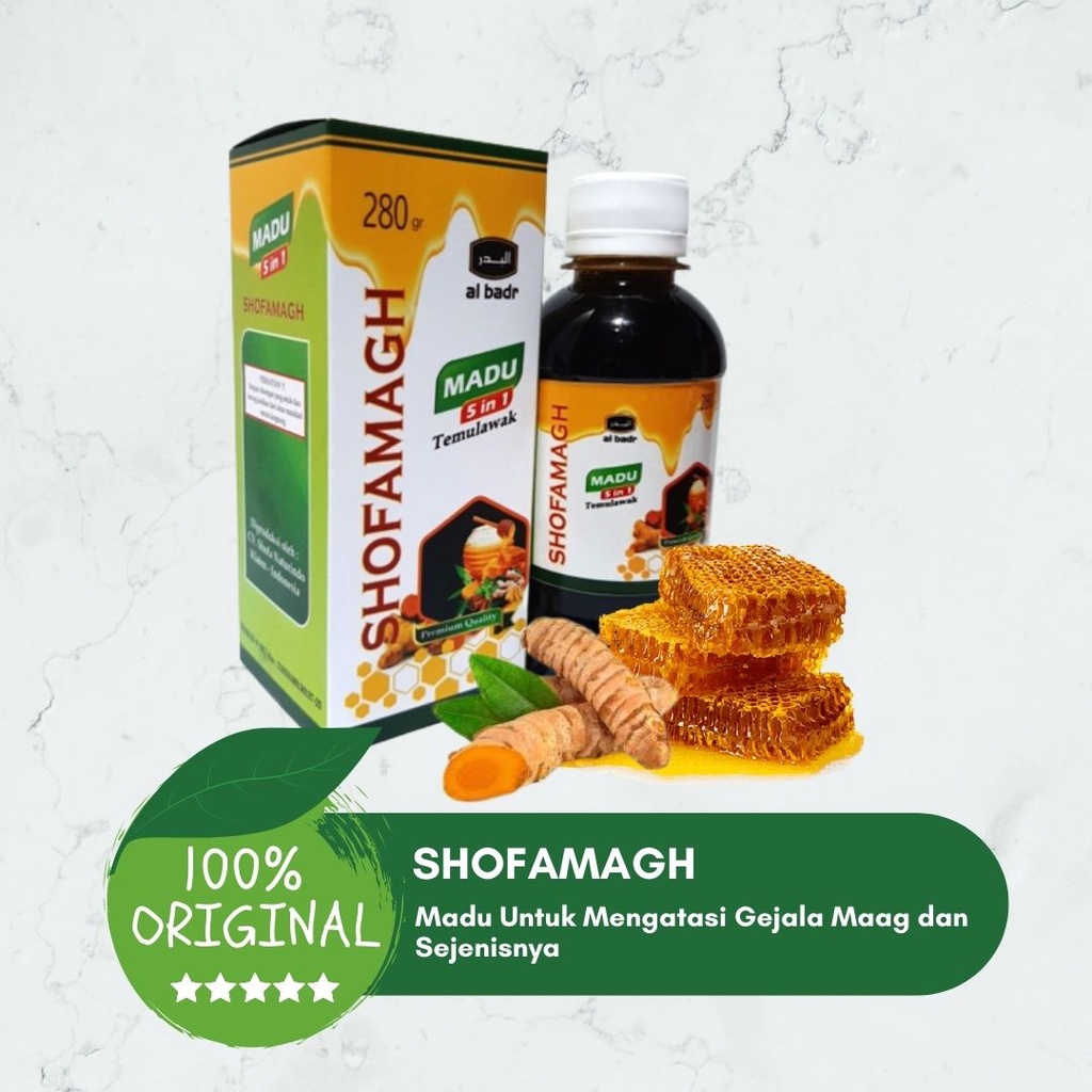 

SHOFAMAGH HERBAL LAMBUNG Madu Temulawak 6 in 1 Al Badr 280gr