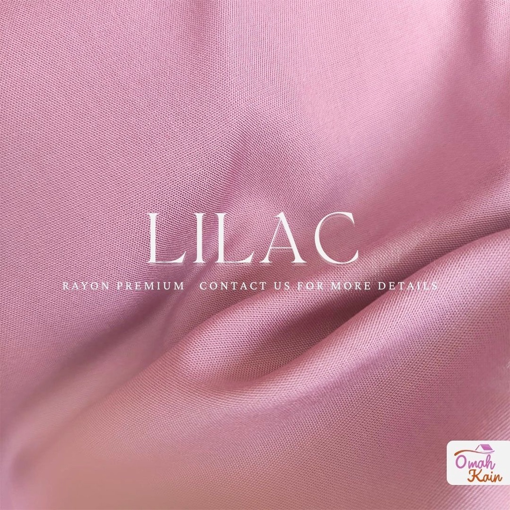 KAIN RAYON POLOS PREMIUM (TIDAK BERBULU, TIDAK NERAWANG,JATUH,ADEM DAN MEWAH)#omah kain-Lilac