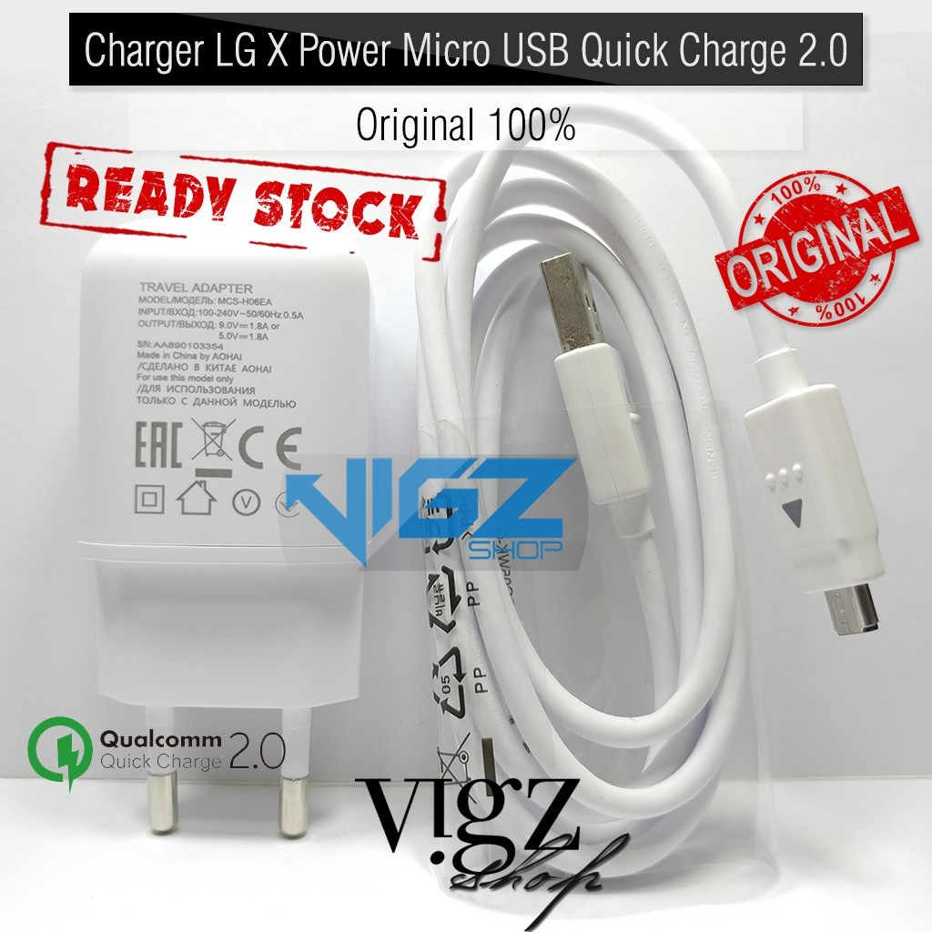 Charger LG X Power Micro USB Quick Charge 2.0 Original 100%