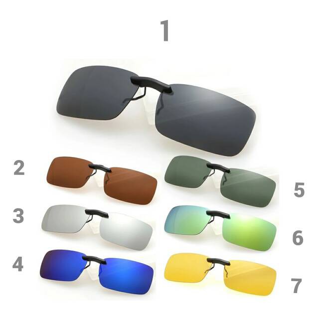 TERMURAH - CLIP ON KACAMATA POLARIZED - BIRU