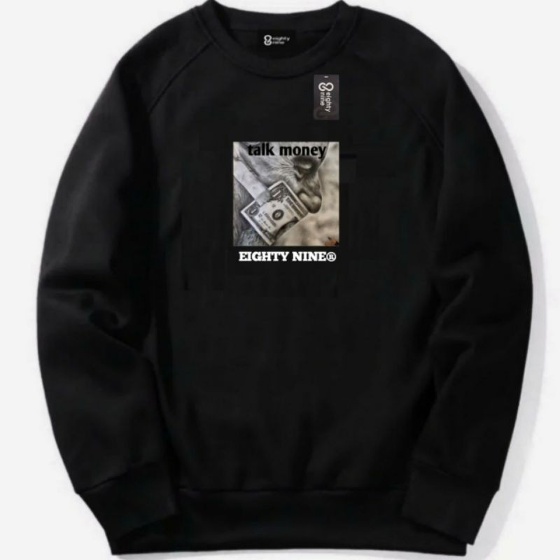 Crewneck Pria _CN Pria/Wanita_Crewneck Money Talk