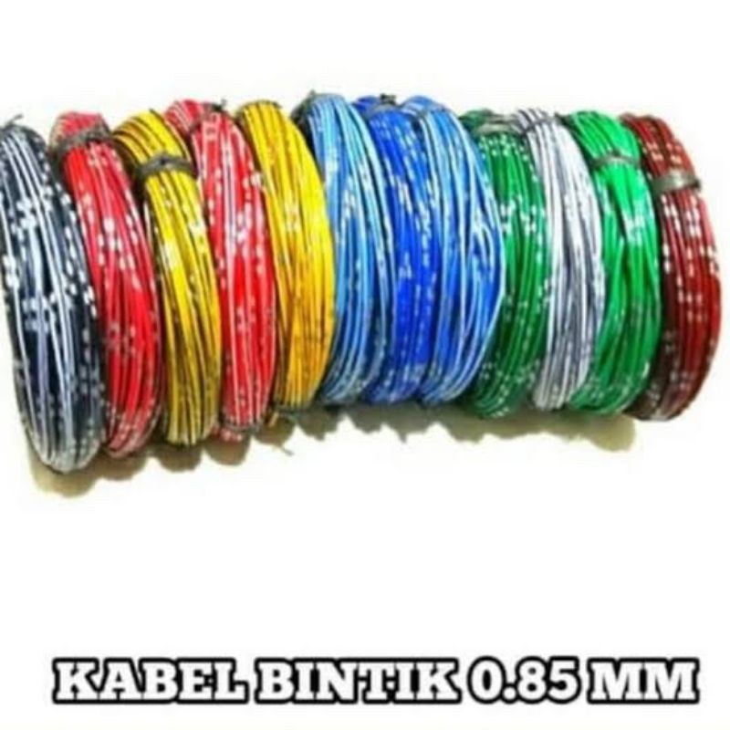 Kabel Body Motor / Mobil - Kabel Listrik Serabut Tembaga - Kabel Bodi Bintik - AVSS 0.85 Mm / Meter