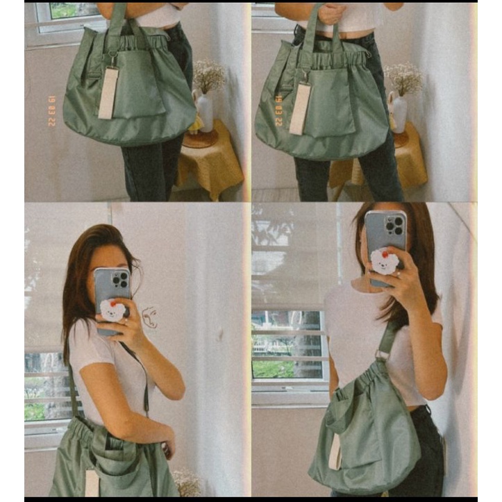 tas wanita slempang tas shoulder wanita bagus murah bahan parasut ringan dan lembut