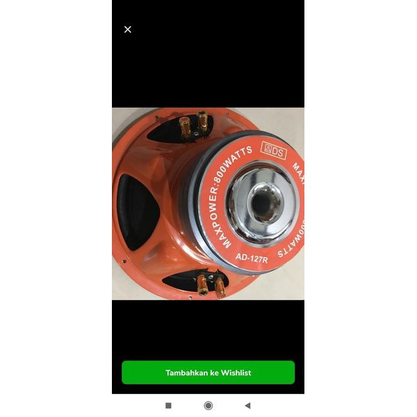 SUBWOFER  ADS 12 INCH DOUBLE MAGNET