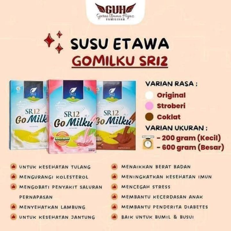 

Gomilku 600 gram Susu Kambing 3 Varian Rasa