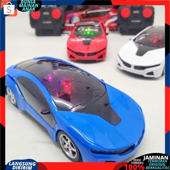 RC SPORT CAR 3D Light famous berlampu / Mainan Mobil Remote Control  Ada Lampu Disco Menyala V55