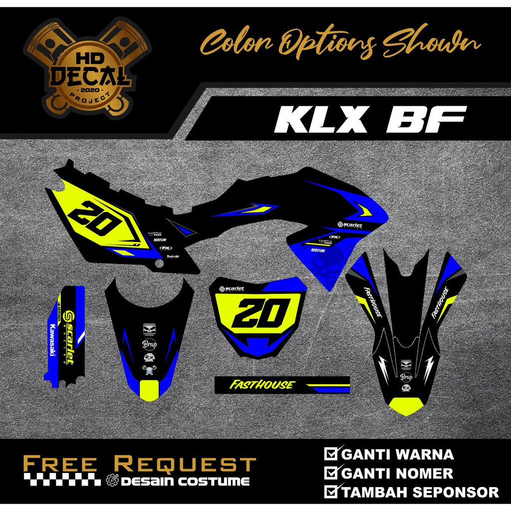DECAL STIKER KLX BF/KLX G FULL BODY COSTUME DESIGN
