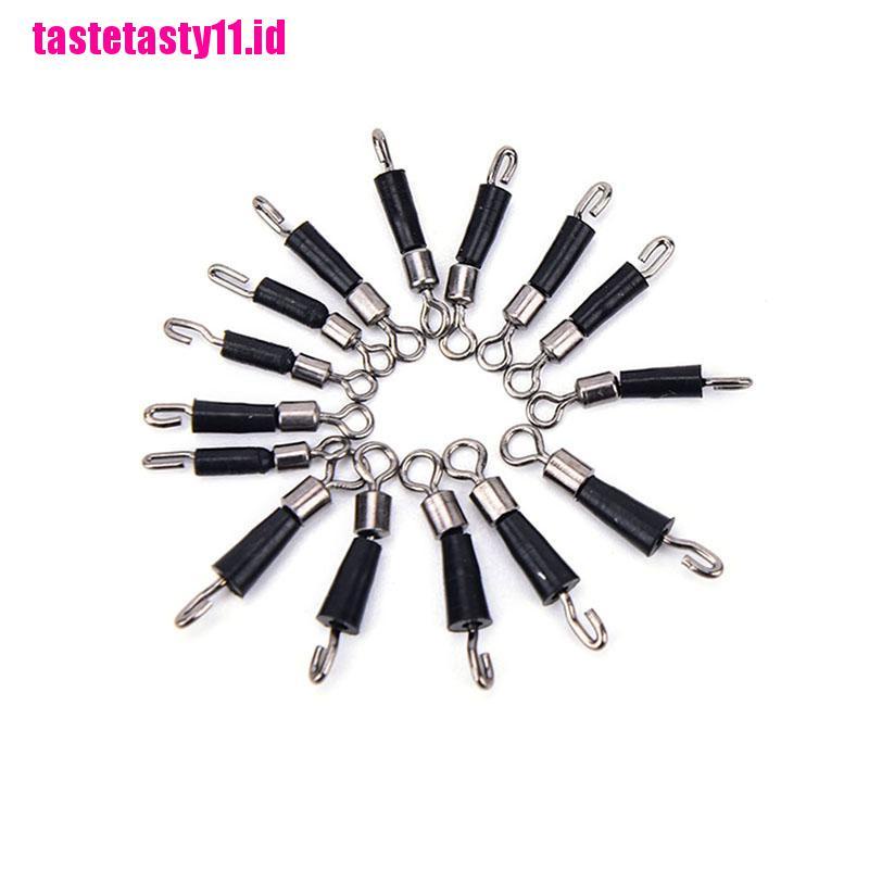 【TTID】10pcs Ball Bearing Swivel Solid Rings Quick Fast Link Fishing Connector H