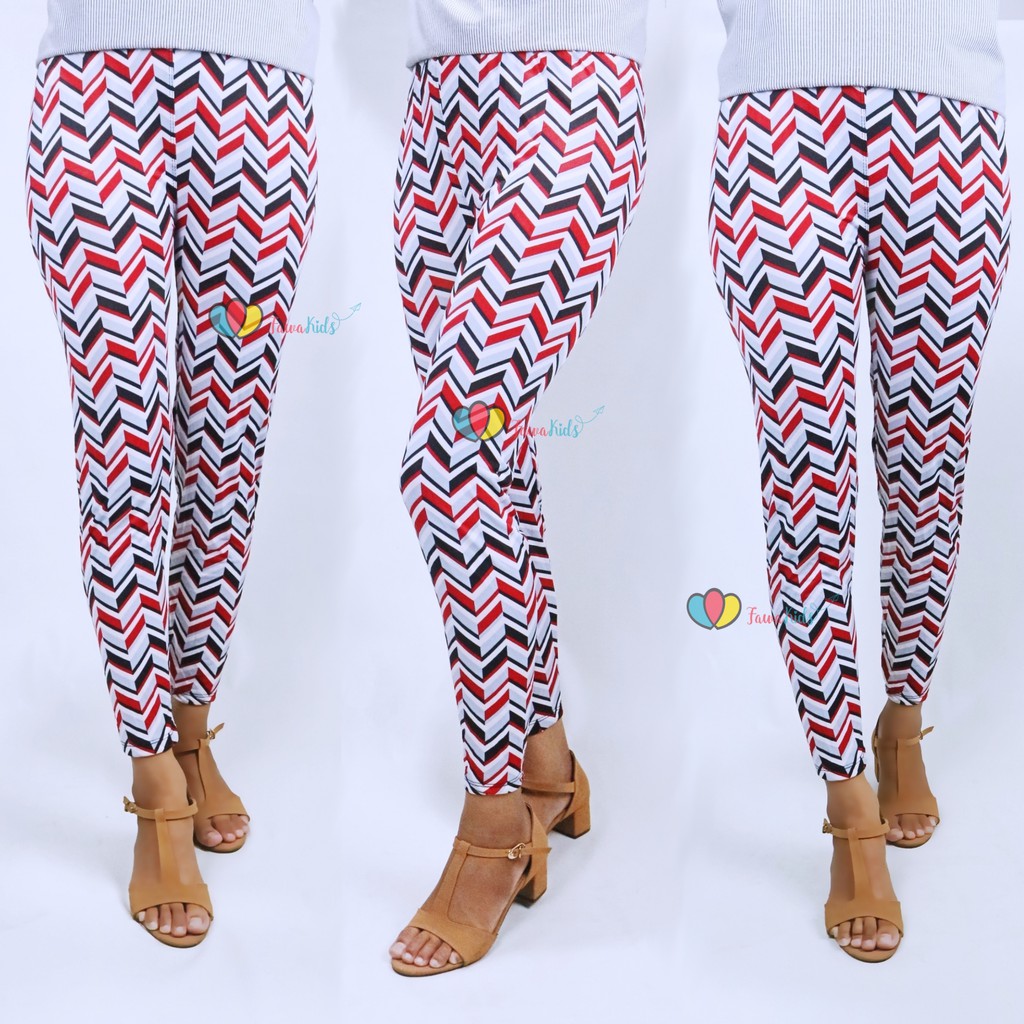 Legging Motif Dewasa fit to M /  Leging Ketat Bahan Adem Fashion Perempuan Celana Panjang Wanita