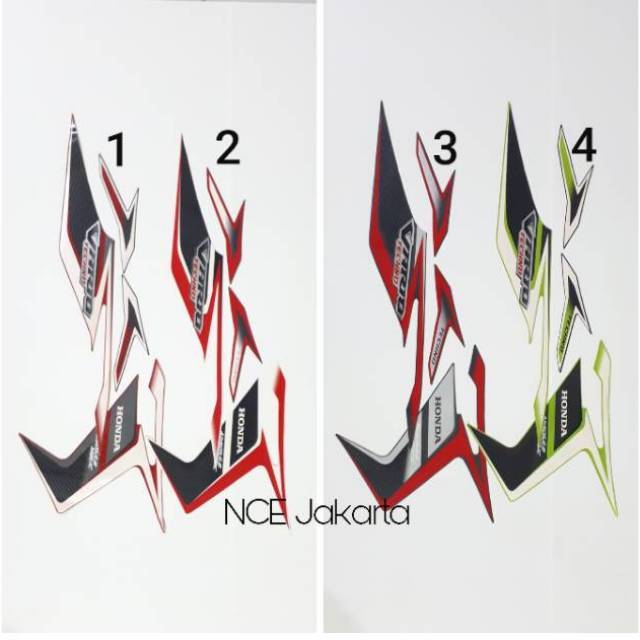 STIKER STRIPING VARIO TECHNO CARBU 2011