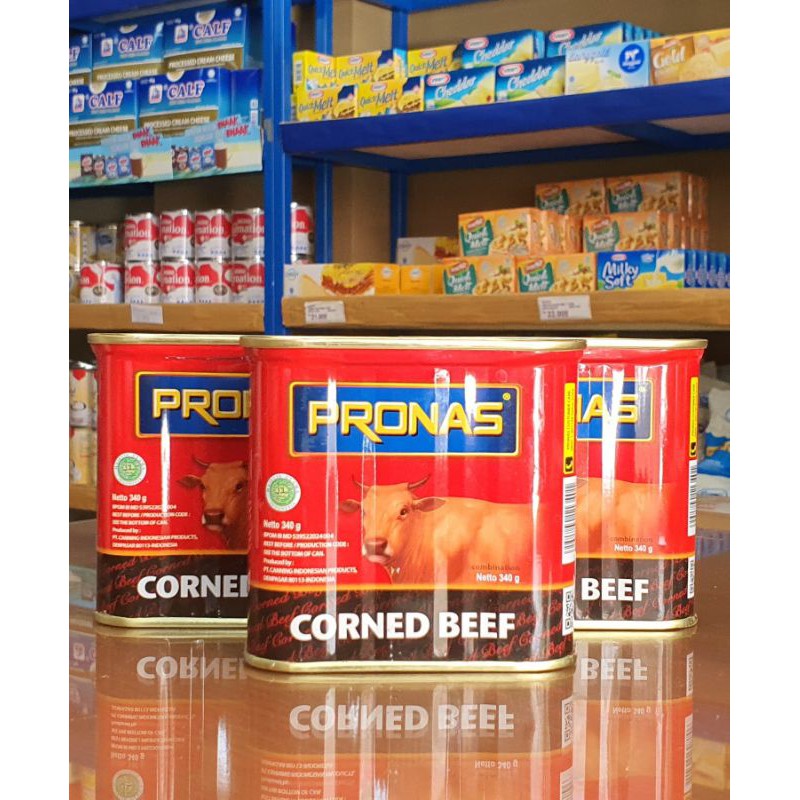 

Pronas Corned Beef 340Gr / Kornet Sapi Pronas 340Gr