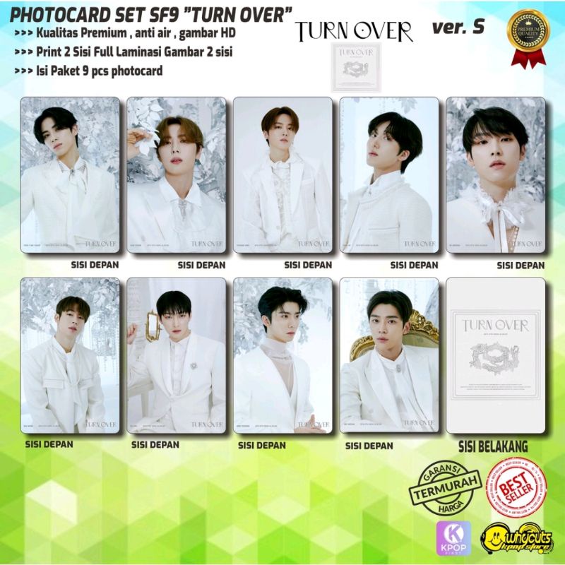 PHOTOCARD SET PC PREMIUM SF9 TURN OVER (isi 9 pcs dapet semua)