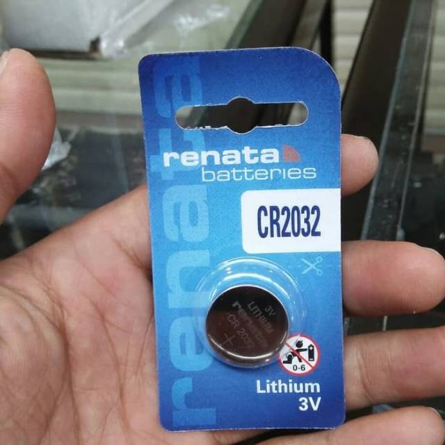 RENATA CR2032 Baterai Jam Tangan Digital dan Dual Time Batrai CMOS Kalkulator Remot Mobil dll