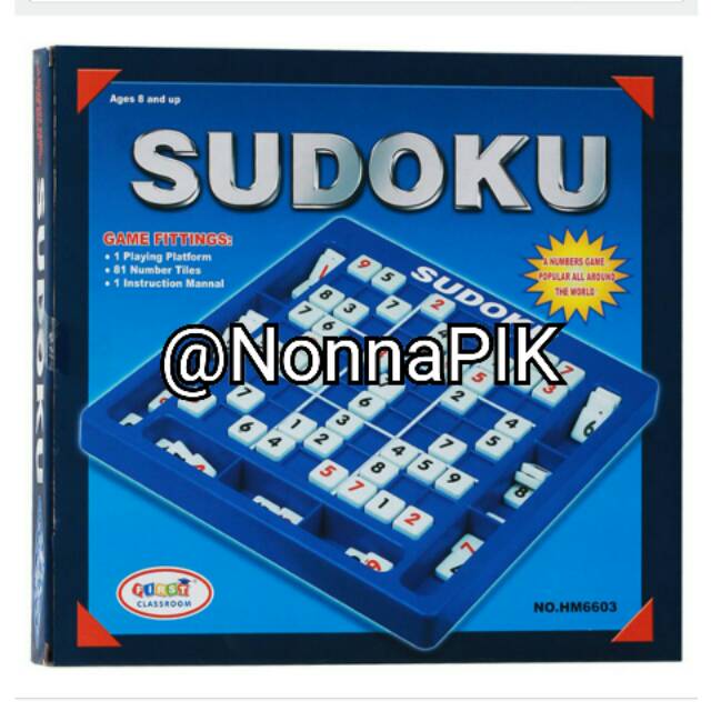 Mainan Edukasi SUDOKU [ ada 3 jenis box ]