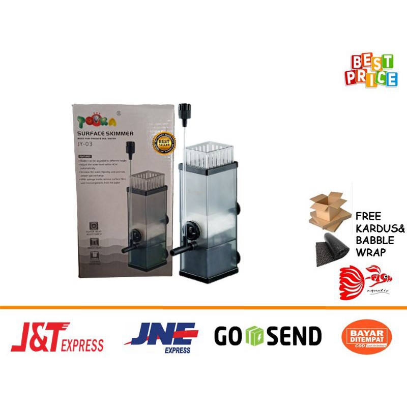 Vina Aquatic Pompa aquarium TOPKA SKIMMER JY 03 filter murah