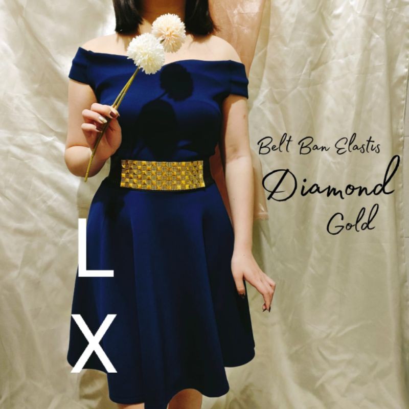 LX BELT KARET DIAMOND KOREAN HABIS RANDOM WARNA