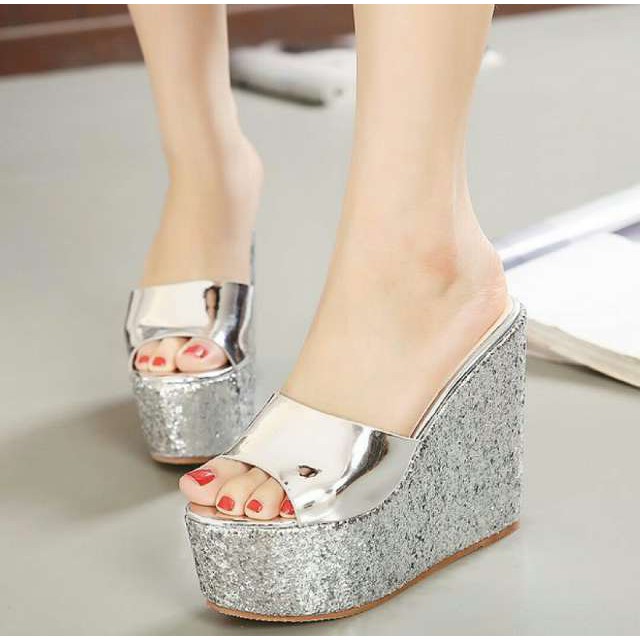 ABBUSHOES  DL 17 Sandal Wedges - pasir milinium 12cm