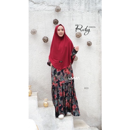 Gamis katun adem ruby dress umma