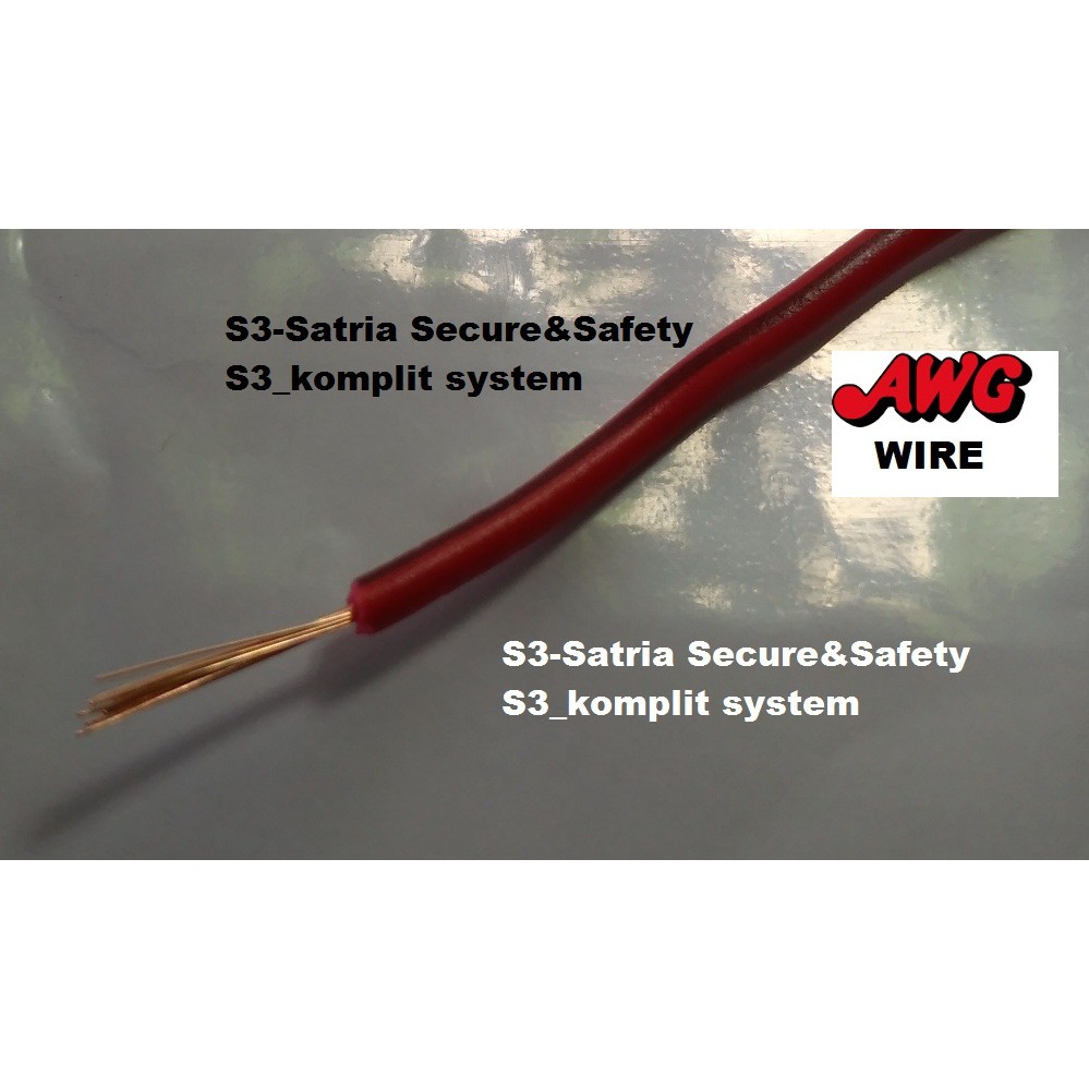 Awg 22 Kabel Tunggal Serabut Merah Kabel Awg22 X1 Shopee Indonesia