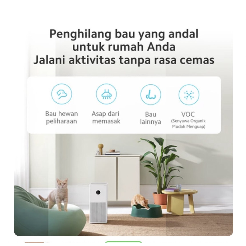 Xiaomi Smart Air Purifier 4 Lite Pembersih Udara / Penyaring Udara / Filter Udara Pintar 360° 43m²