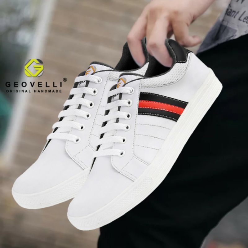 Sepatu Pria Terbaru Brand Geovelli G-2100 Sepatu Sneaker Keren Cocok Untuk Sekolah Kuliah dan Kerja