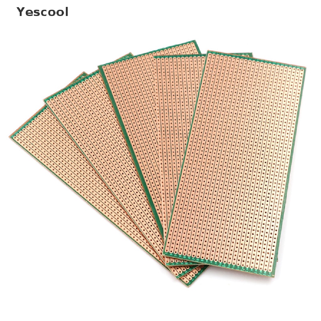 Yescool 5pcs Papan Sirkuit PCB Uncut 6.5x14.5cm