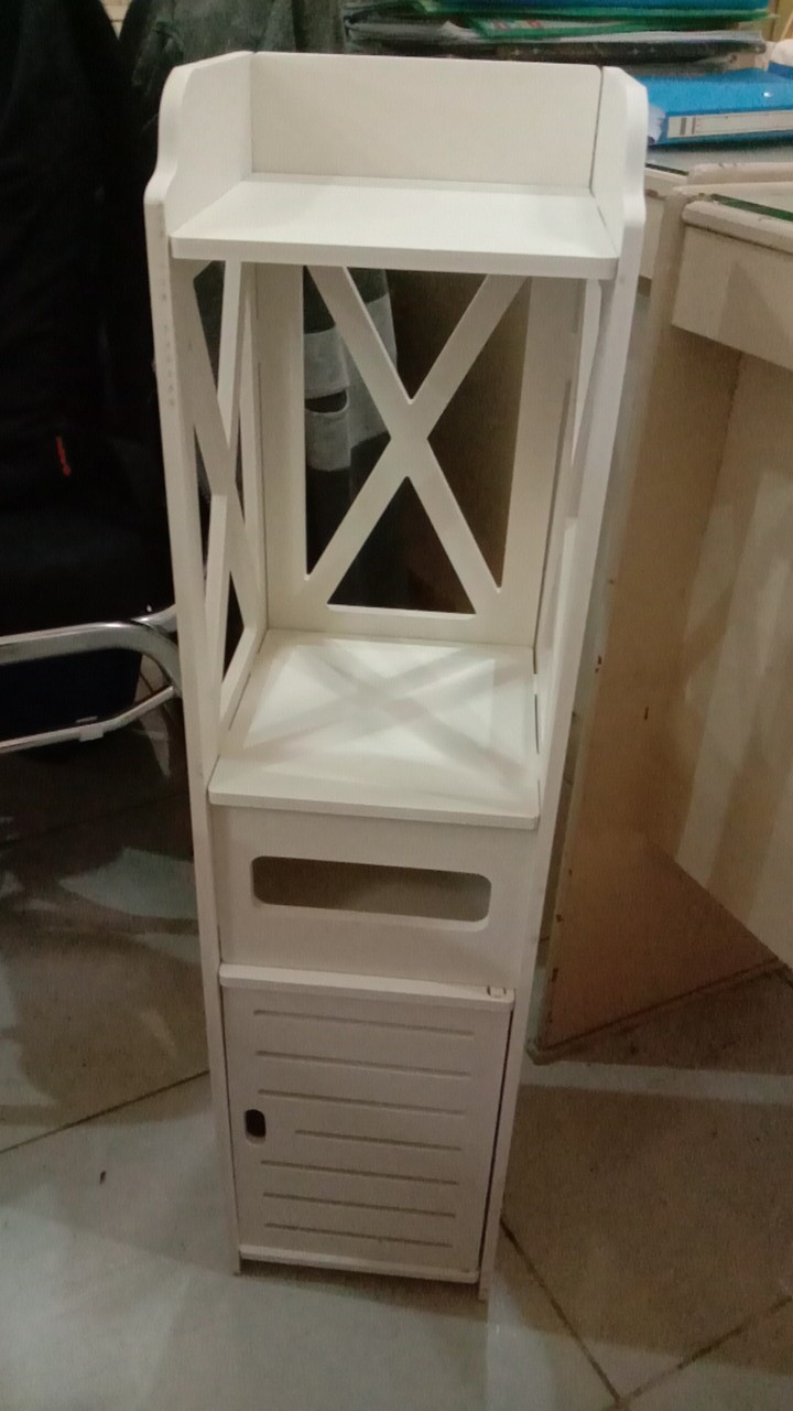 Lemari Kamar Mandi Model Minimalis Furniture Rak Shampo Sabun Handuk