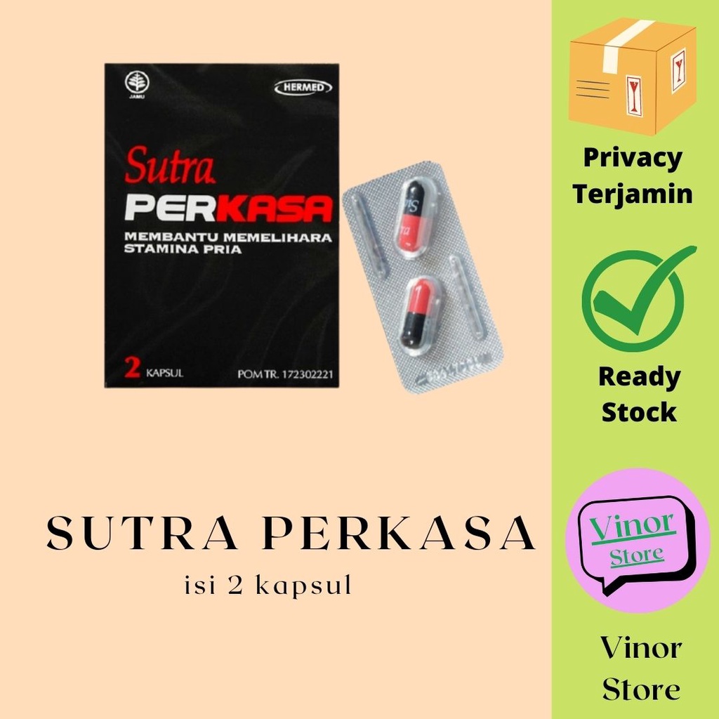 Suplemen Vitalitas Pria Sutra Perkasa (isi 2 kapsul)