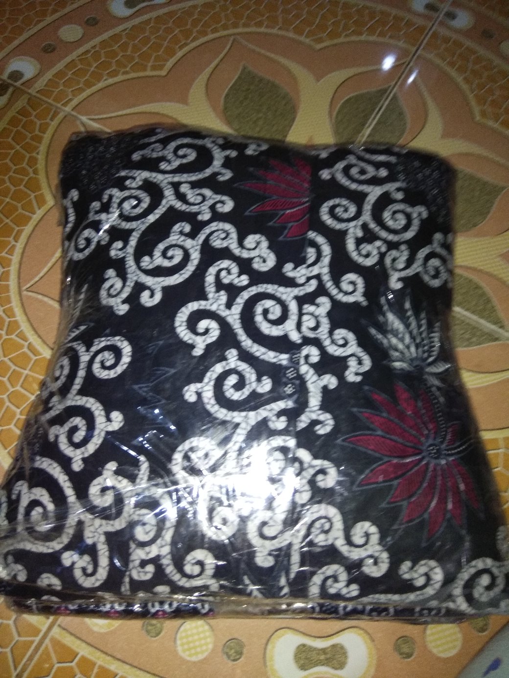 Batik Couple Keluarga Sania Ruffle Ori Ndoro Jowi Dnt Motif Kembang Langit