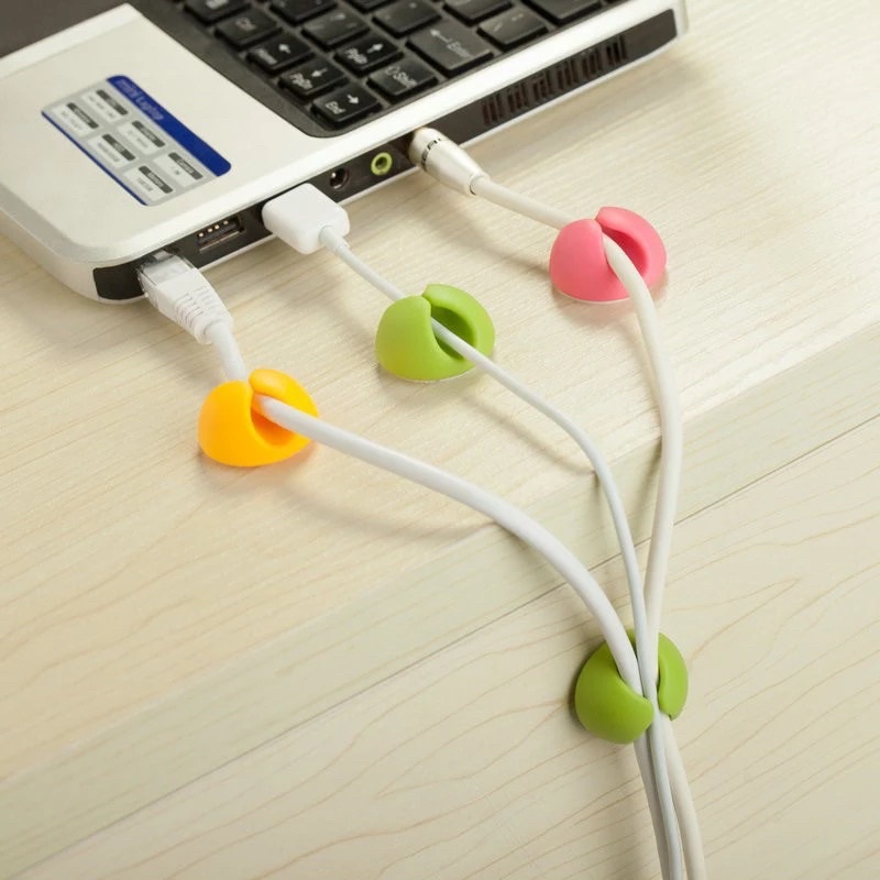 CABLE ORGANIZER MANAGEMENT CLIP SYSTEM SILICONE - KLIP KABEL SILIKON