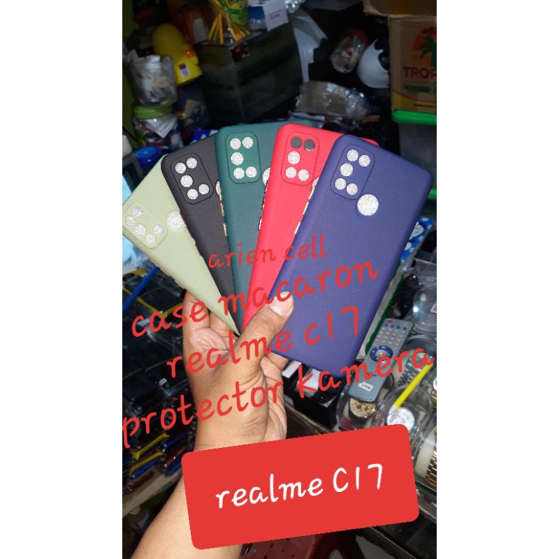 case macaron realme c17 protect kamera