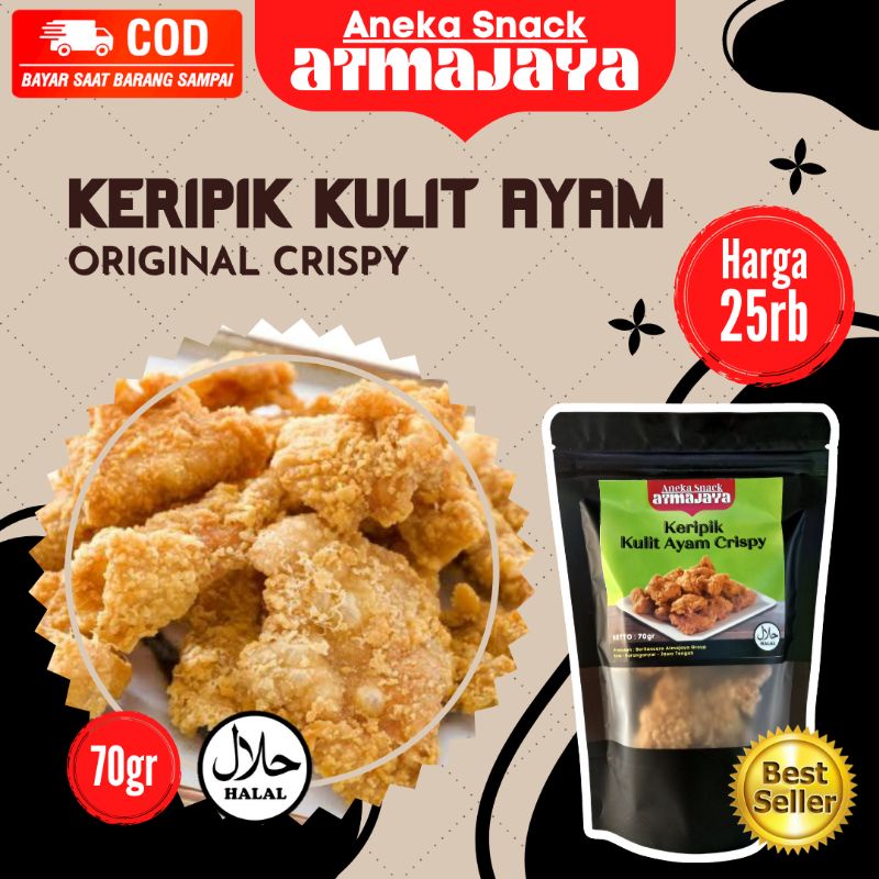 

KERIPIK KULIT AYAM CRISPY ANEKA SNACK ATMAJAYA,SNACK MURAH,GROSIR SNACK,SNACK KILOAN