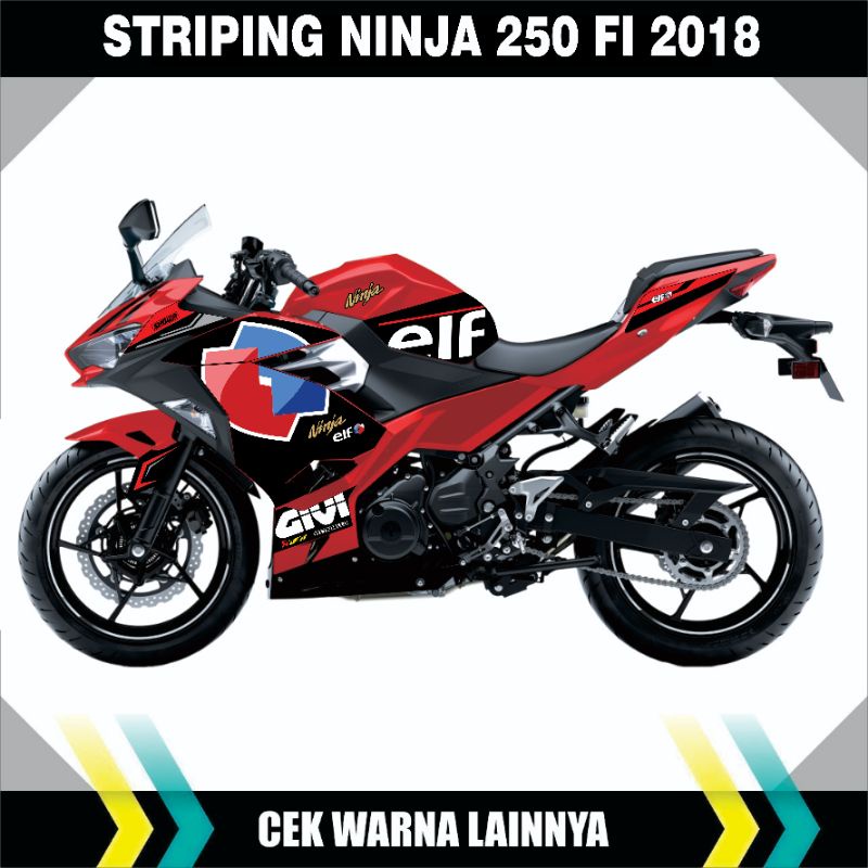 STRIPING/STICKER NINJA 250 FI 2018/2020 Ninja fi 250 2018