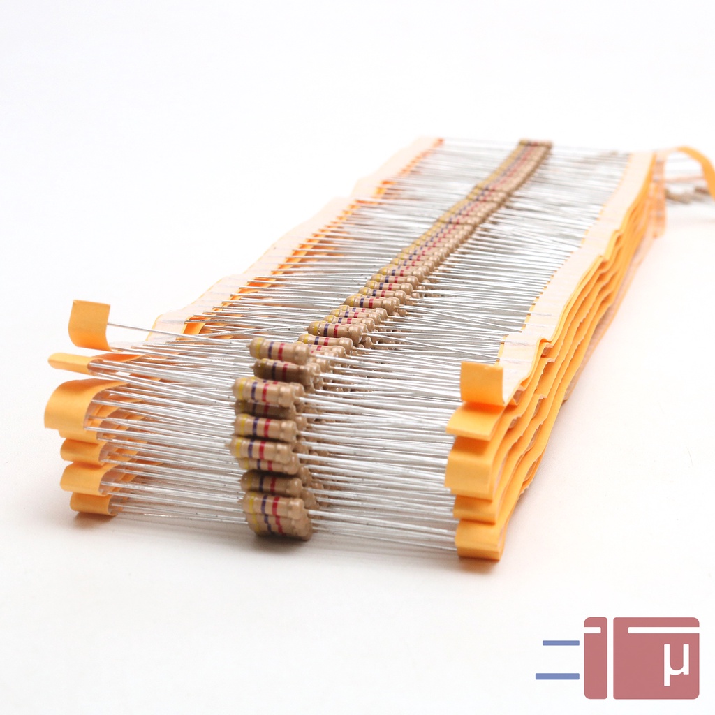 X10 Resistor 4K7 4.7K 1/2W Karbon 5% Taiwan Kaki Tembaga