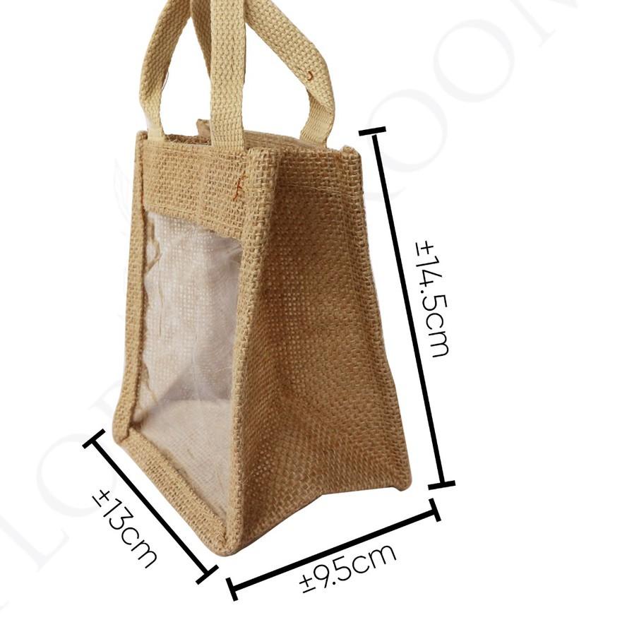 

オ Jute Flower Bag 1395145 - Kantong Goni - Hampers - Kado - Hadiah Box Kue
