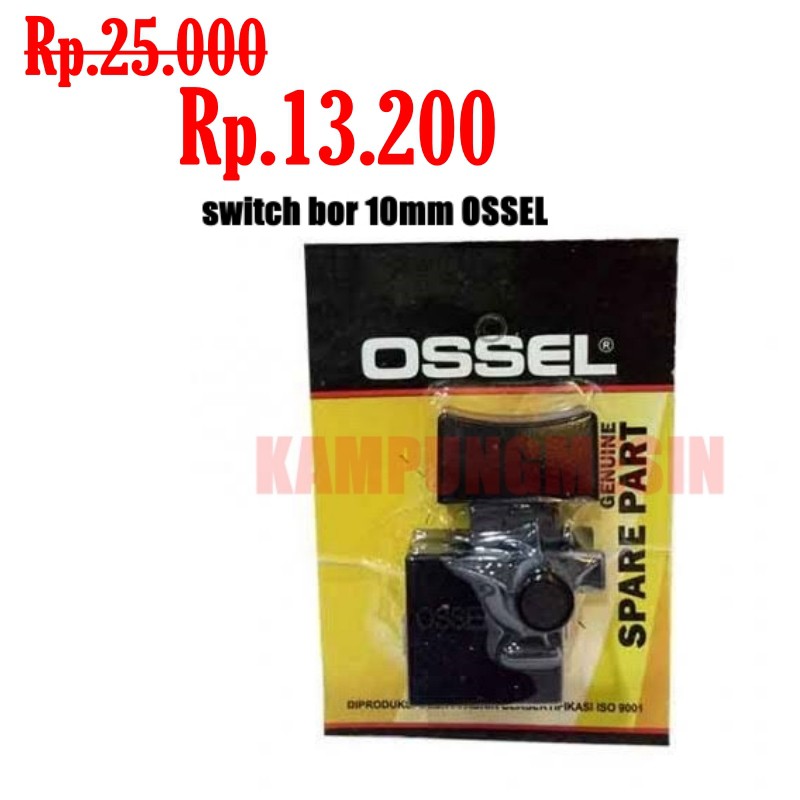 DISKON Switch bor 10mm saklar bor 10mm skakel bor 10mm OSSEL