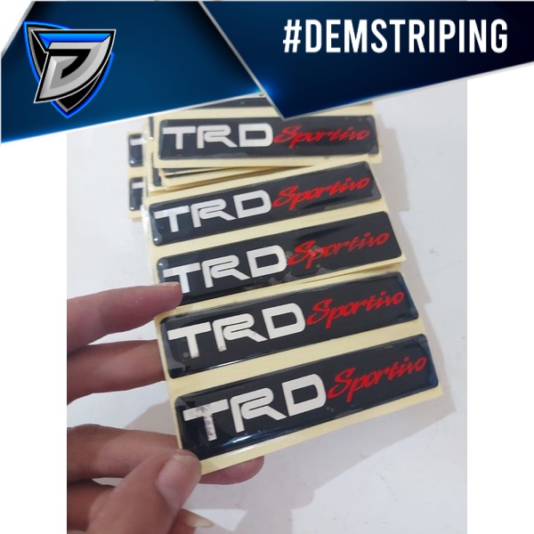 Stiker EMBLEM TRD SPORTIVO TIMBUL 3D