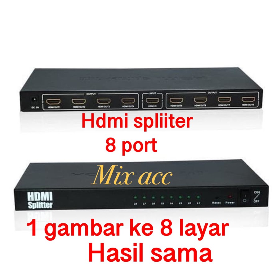 HDMI SPLITTER 1-8 / HDMI Splitter 8 port 1080p full HD